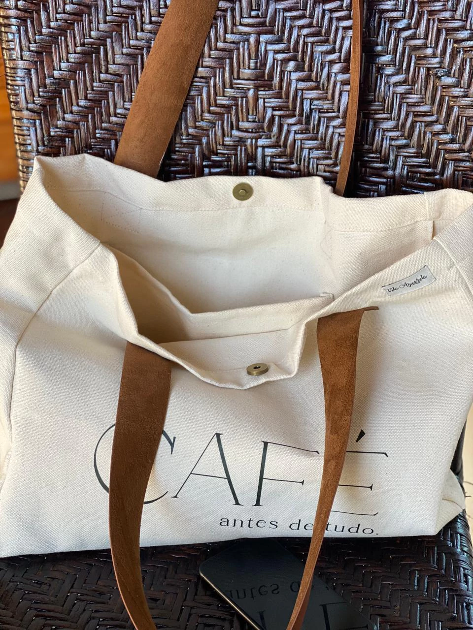 Bag Línea Coffee Off White - Image 2